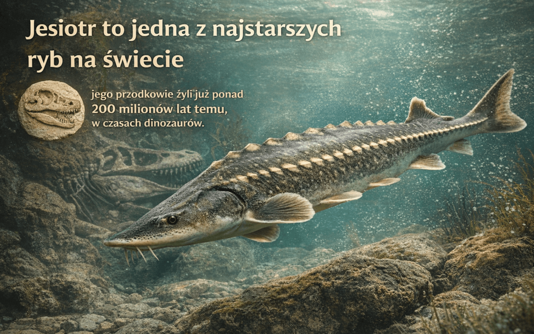Jesiotr należy do&nbsp;grupy ryb, których&nbsp;historia sięga ponad 200 milionów lat
