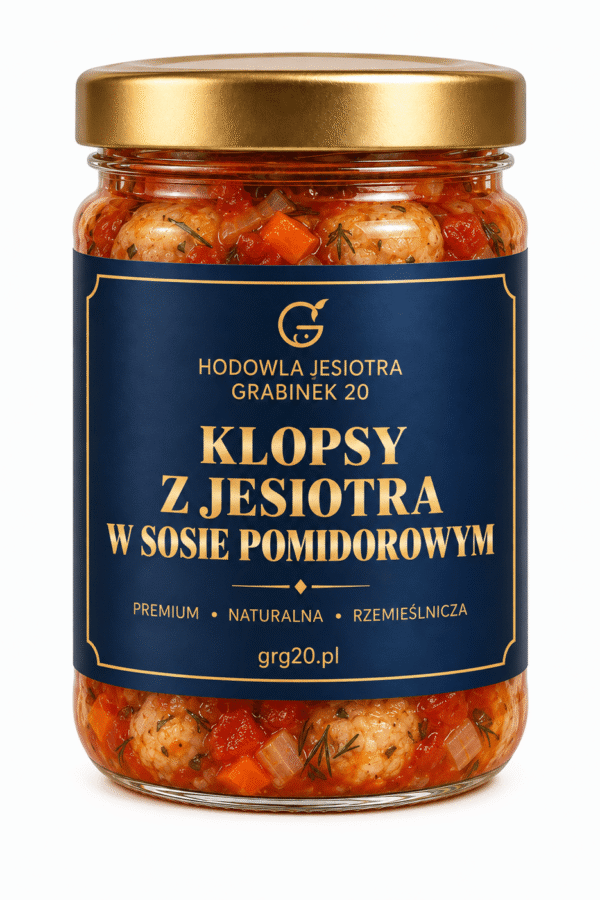 Klopsy z Jesiotra w Sosie Pomidorowym